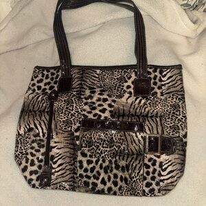 Y2K Leopard Print Purse